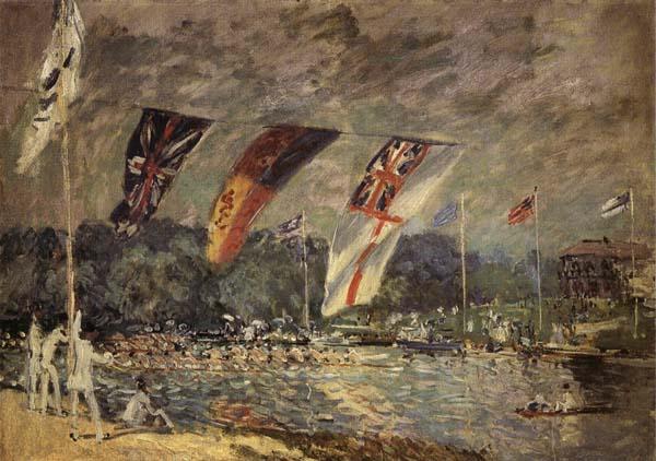 Alfred Sisley Regattas at Molesey Sweden oil painting art